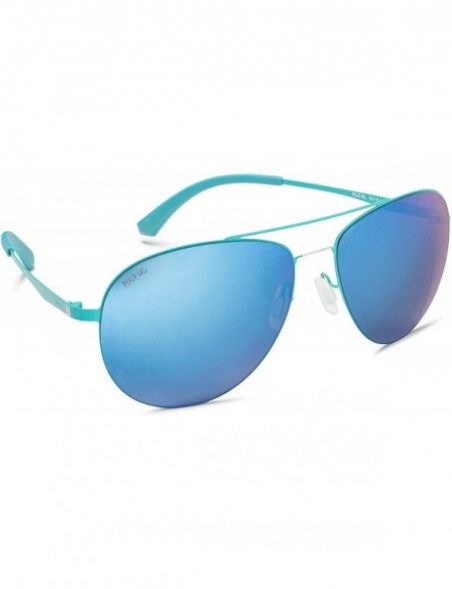 Aviator Women's Sunglasses - Designer Aviator Style - Lightweight - Comfortable - Blue Curacao - CV12NV3GHBP $39.44