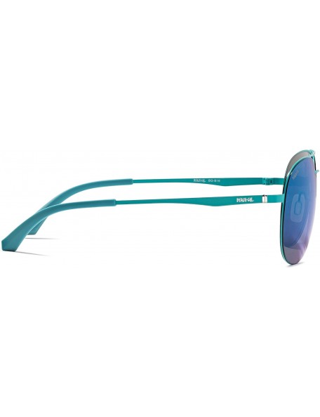 Aviator Women's Sunglasses - Designer Aviator Style - Lightweight - Comfortable - Blue Curacao - CV12NV3GHBP $39.44