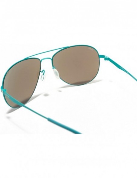 Aviator Women's Sunglasses - Designer Aviator Style - Lightweight - Comfortable - Blue Curacao - CV12NV3GHBP $39.44