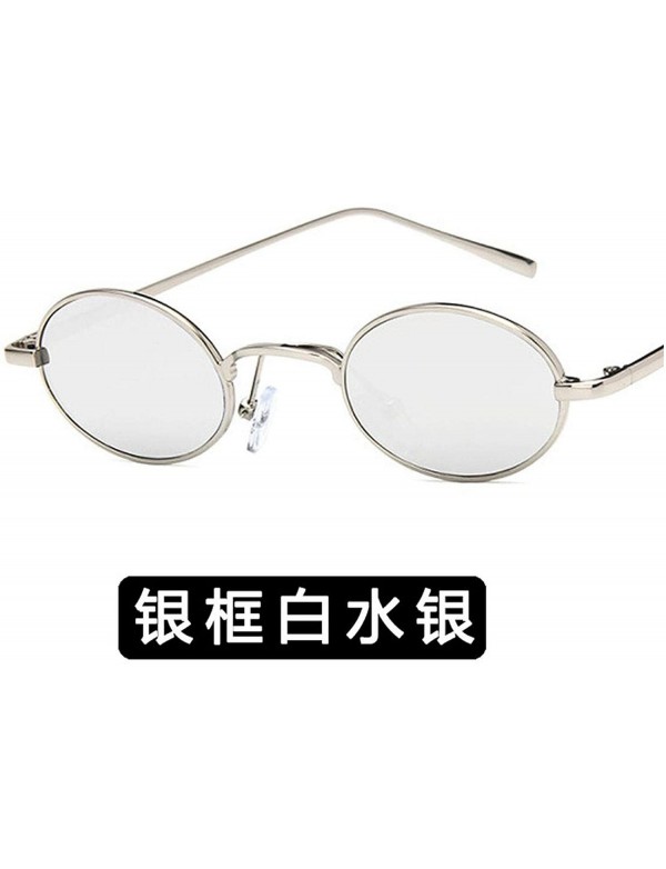 Round Fashion Round Retro Eye Classic Women Sunglasses Tinted Color Lens Small Metal Frame Hip Hop Sun Glasses - 6 - CS198ZW3...