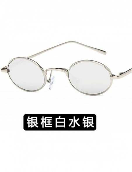 Round Fashion Round Retro Eye Classic Women Sunglasses Tinted Color Lens Small Metal Frame Hip Hop Sun Glasses - 6 - CS198ZW3...