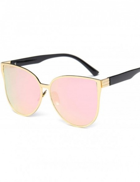 Cat Eye Oversize Cat Eye Sunglasses Women Fashion Summer Style Big Size Frame Mirror Sun Glasses Oculos UV400 - B4 - CA197A3U...