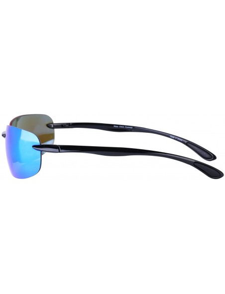 Wrap Pair Lovin Unisex Polarized Sunglasses - Open Road Blue - CT184ID359Y $52.89