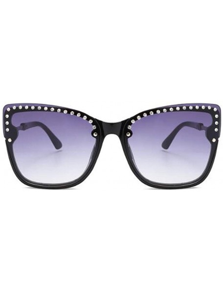 Aviator Fashion classic sunglasses - large frame sunglasses women's men's UV protection diamond sunglasses - A - CO18ROZOCS7 ...