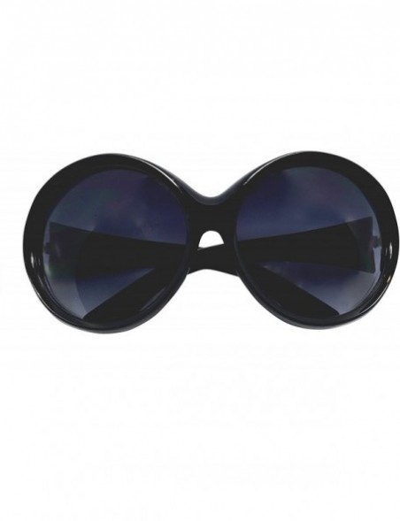 Shield Oversized Ali Lady Women Sunglasses Round Large Shield Full Mask - Black - CU1809YAGM0 $10.45