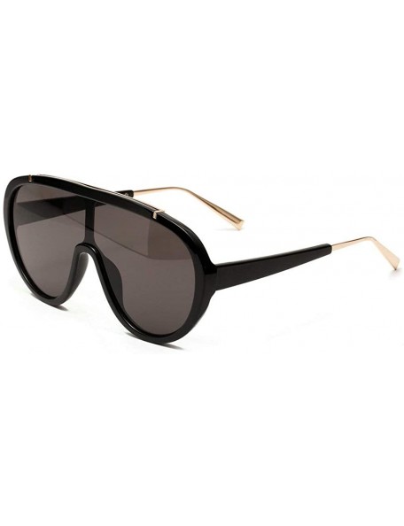 Oversized Vintage Oversized Sunglasses Luxury Glasses - Black - CL194THUORT $12.50