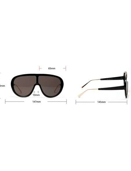 Oversized Vintage Oversized Sunglasses Luxury Glasses - Black - CL194THUORT $12.50