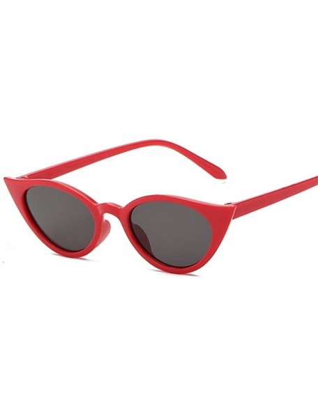 Round Cateye Women Sunglasses Classic Retro Vintage Oval Sunglasses For Women Eeywear UV400 - Brown - CY199QD4MN0 $8.37