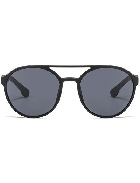 Cat Eye Women's Retro Polarized Sunglasses Cat Eye Shaped Striped Trim Sunglasses - Gray - C118RII7MO0 $12.28