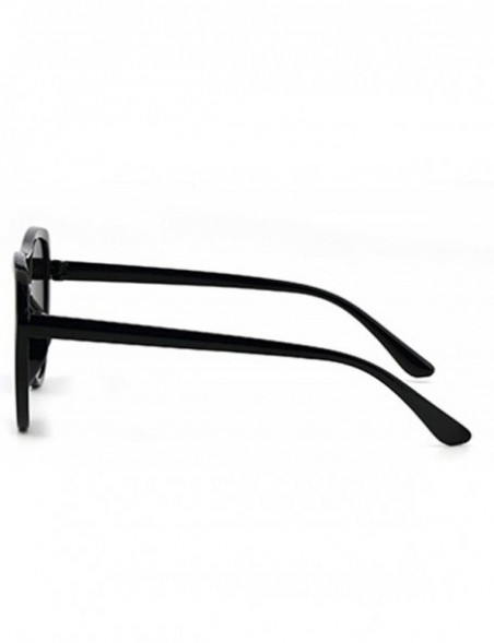 Oversized Flat Top Aviator Sunglasses for Men Women Sunglasses - Colorful - CO18M0Z564W $21.92
