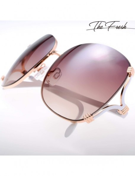 Oval Classic Crystal Elegant Women Beauty Design Sunglasses Gift Box - L122-gold - CL18M0TMXGN $17.21