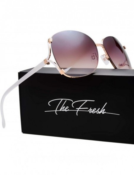 Oval Classic Crystal Elegant Women Beauty Design Sunglasses Gift Box - L122-gold - CL18M0TMXGN $17.21