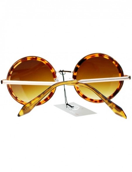 Round Vintage Fashion Sunglasses Round Circle Studio Cover Side - Tortoise - C41226GZ0TD $9.99