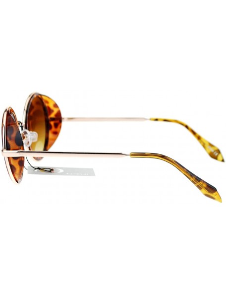 Round Vintage Fashion Sunglasses Round Circle Studio Cover Side - Tortoise - C41226GZ0TD $9.99