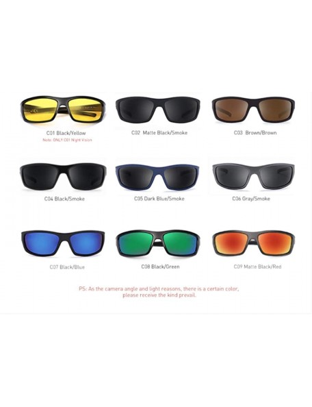 Goggle Optical Brand Design New Polarized Sunglasses Men Fashion Male Eyewear Sun Glasses Travel Fishing C03 Brown Brown - CV...