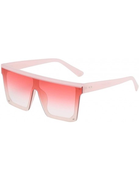 Rectangular Unisex Sunglasses Oversized Stylish Sunglasses Stylish Eyewear Sun Glasses - F - CF18X6HU6UX $20.77