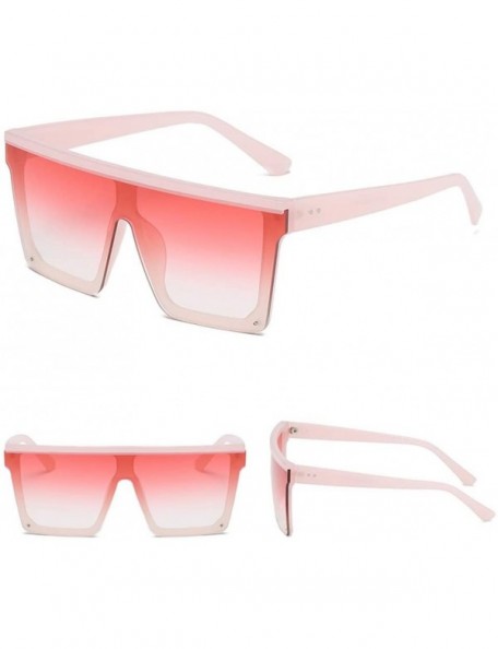 Rectangular Unisex Sunglasses Oversized Stylish Sunglasses Stylish Eyewear Sun Glasses - F - CF18X6HU6UX $9.66