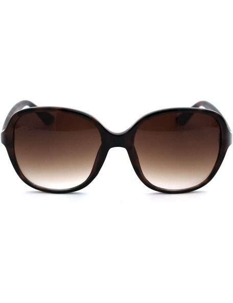 Butterfly Womens Classic 90s Plastic Minimal Butterfly Sunglasses - Tortoise Brown - CR18UL8IIMY $9.92