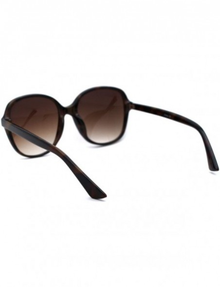 Butterfly Womens Classic 90s Plastic Minimal Butterfly Sunglasses - Tortoise Brown - CR18UL8IIMY $9.92