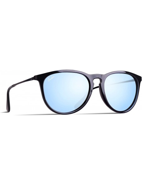 Oversized Polarized Sunglasses For Women Round Style 100% UV400 Protection TR90 Frame - C818U86MM98 $18.15