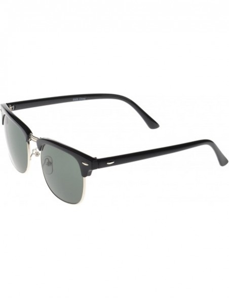 Wayfarer Soho Retro Square Fashion Sunglasses - Black-silver-smoke - C212DXM9XZB $10.65