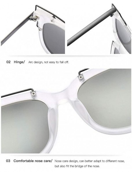 Round Colorful Polarized Sunglasse Sunglasses Protection - Purple - CG190QS9X59 $11.82