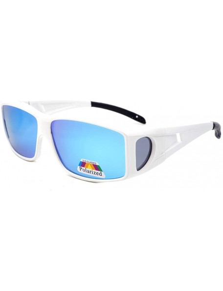 Wrap HD Polarized Wraparounds Windproof - Polarized Sunglasses UV400 - White - CA18TIOQCT4 $15.73