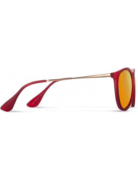 Square Sunglasses for Women Men Polarized uv Protection Fashion Vintage Round Classic Retro Aviator Mirrored Sun glasses - CS...