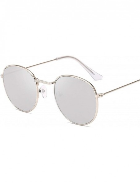 Oversized Classic Small Frame Round Sunglasses Women/Men Alloy Mirror Sun Glasses Vintage Modis Oculos - Gold Gradient Gray -...