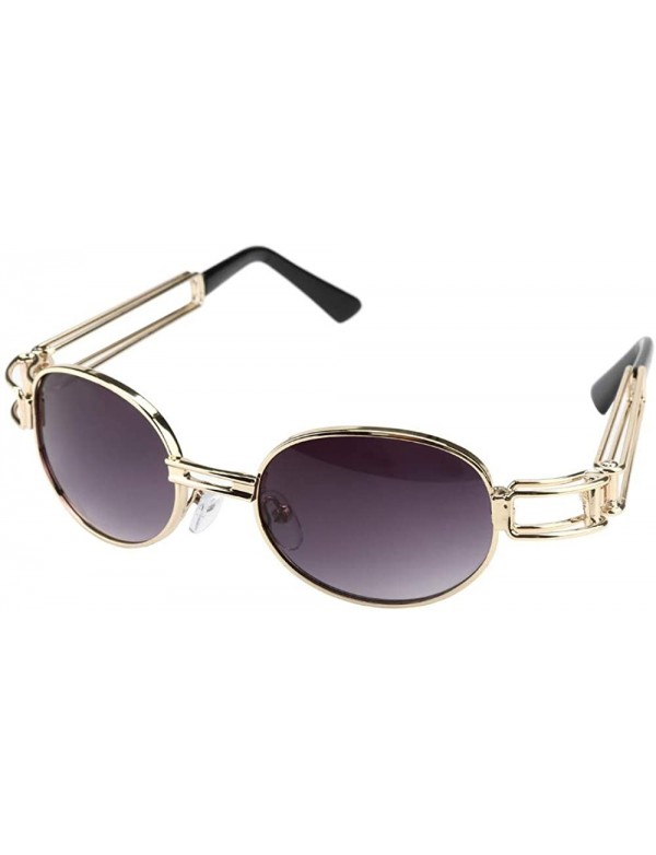 Semi-rimless Men Women Vintage Square Mirrored Sunglasses Eyewear Outdoor Sports UV Protection Glasses - B - CZ18OM5EK5L $12.80