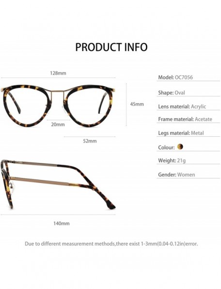 Oversized Womens Aviator Fashion Non-prescription Eyeglasses Frame - 7056-black/Brown Tortoise - CX18GOK9TRR $14.23