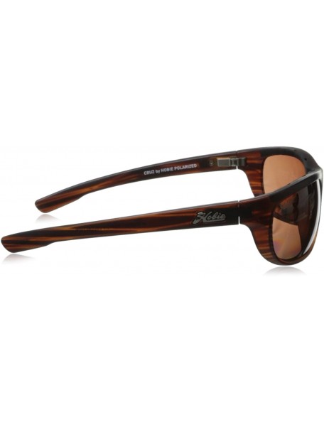 Oval Cruz CRUZ-191926 Polarized Oval Sunglasses - Satin Brown Wood Grain - C111J512KK5 $63.18