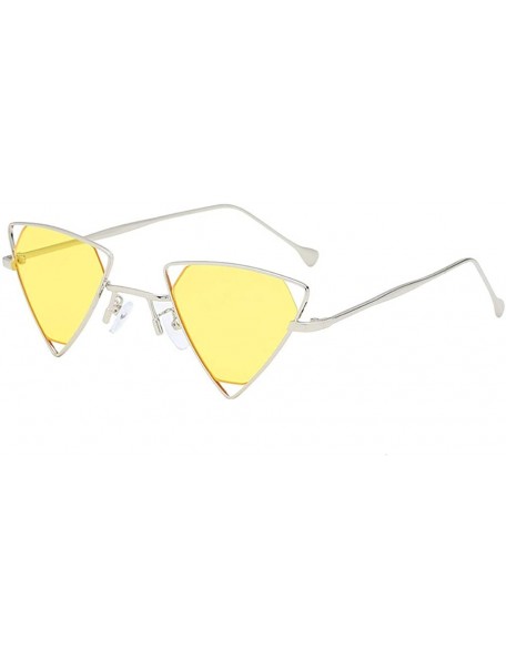 Wayfarer Fashion Man Women Irregular Shape Sunglasses Glasses Vintage Retro Style - G - C718TS2C96C $9.44