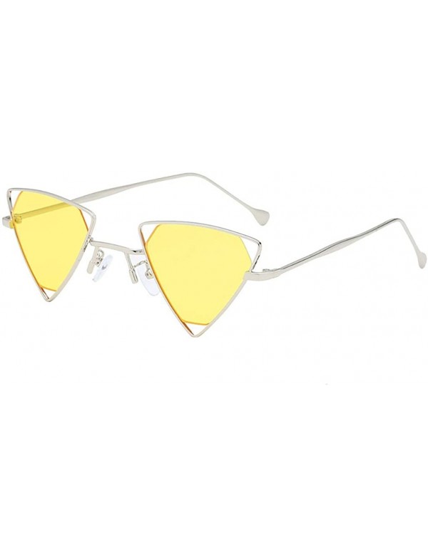 Wayfarer Fashion Man Women Irregular Shape Sunglasses Glasses Vintage Retro Style - G - C718TS2C96C $9.44