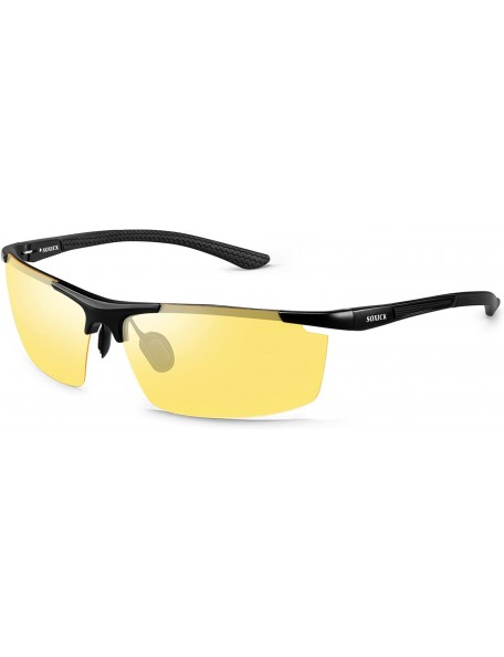 Goggle Night Driving Glasses Anti Glare Polarized HD Night Vision Safe Glasses Light Al-Mg Frame Adjustable - CR18Y9DX3O3 $34.29