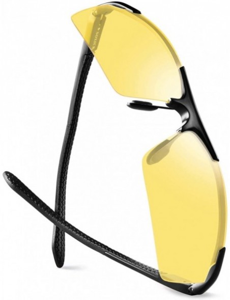 Goggle Night Driving Glasses Anti Glare Polarized HD Night Vision Safe Glasses Light Al-Mg Frame Adjustable - CR18Y9DX3O3 $34.29