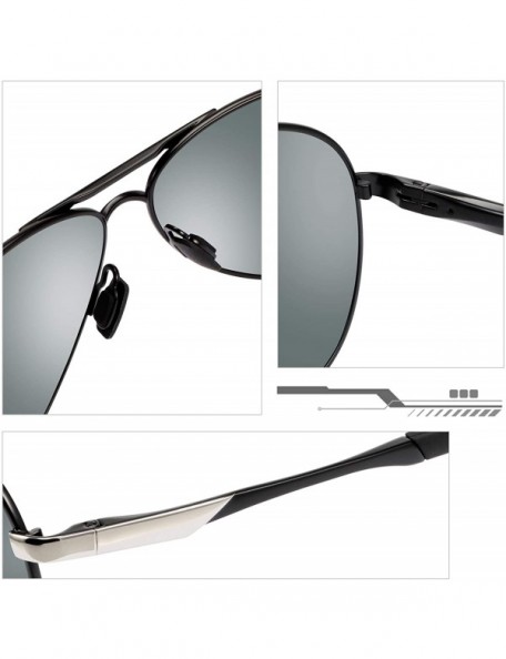 Sport Polarized Photochromic Sports Sunglasses For Men UV Protection Driving Glasses - CV18U9DX3WG $21.98