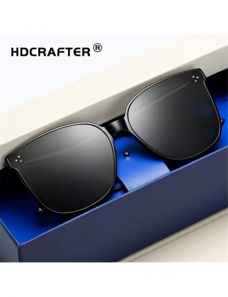 Semi-rimless Unisex Polarized Sunglasses Vintage Nylon Frame Sun Glasses For Men Women CHQJ017 - Red - C218YCZEMH3 $16.67