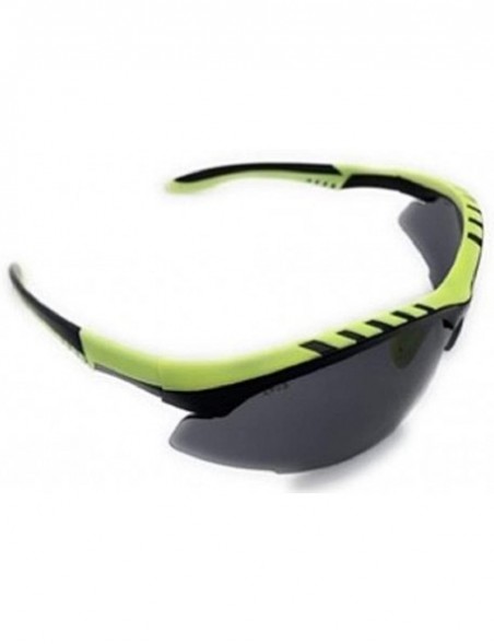 Sport High Performance Sport Protective Safety Glasses - Clear - Yellow - Smoke Lens Ansi Z87.1 - Green - C7193EW2X7E $16.28