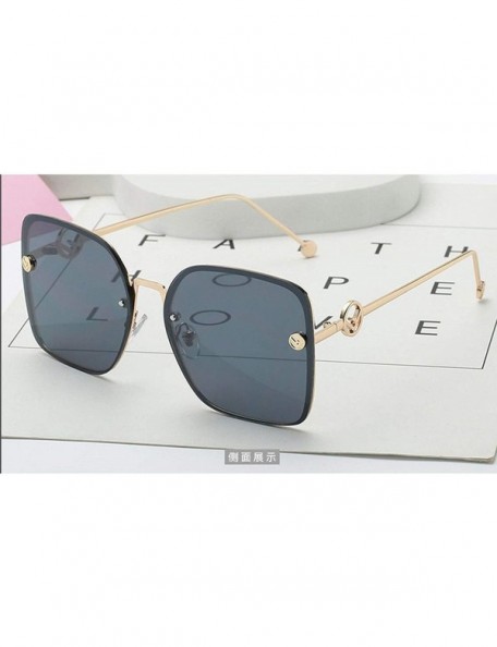 Square Cat Eye Sunglasses Women Brand Designer Italy Fashion Square Sunglasses - D747 C4 Clear Pink - CT18W0HEYXZ $29.75
