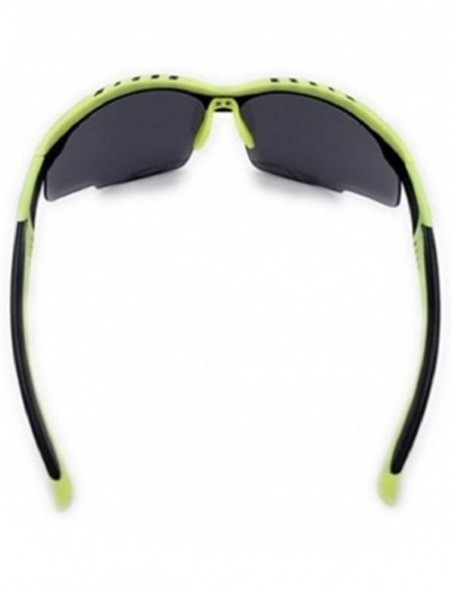 Sport High Performance Sport Protective Safety Glasses - Clear - Yellow - Smoke Lens Ansi Z87.1 - Green - C7193EW2X7E $16.28