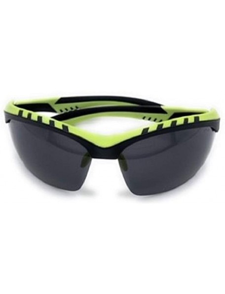 Sport High Performance Sport Protective Safety Glasses - Clear - Yellow - Smoke Lens Ansi Z87.1 - Green - C7193EW2X7E $16.28