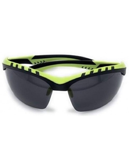 Sport High Performance Sport Protective Safety Glasses - Clear - Yellow - Smoke Lens Ansi Z87.1 - Green - C7193EW2X7E $16.28