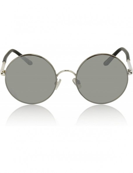 Round Round Sunglasses For Women Men John Lennon Hippie Vintage Circle Glasses UV400 - Silver - CQ18E56W83D $8.04