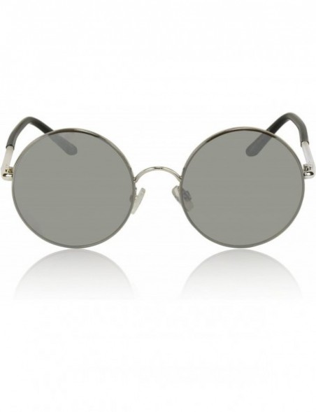 Round Round Sunglasses For Women Men John Lennon Hippie Vintage Circle Glasses UV400 - Silver - CQ18E56W83D $8.04