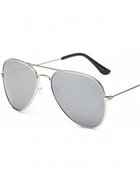 Rimless Aviation Sunglasses Women Brand Designer Mirror Retro Sun Glasses Pilot Vintage Female - Silver Silver - C9198A72CIQ ...