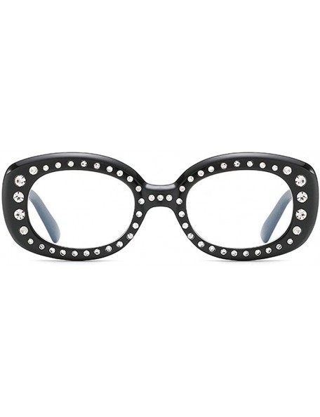 Square Lady Small Square Luxury Diamond Sunglasses Men Women Glasses Designer Fashion Male Female Shades - Black&clear - CV19...