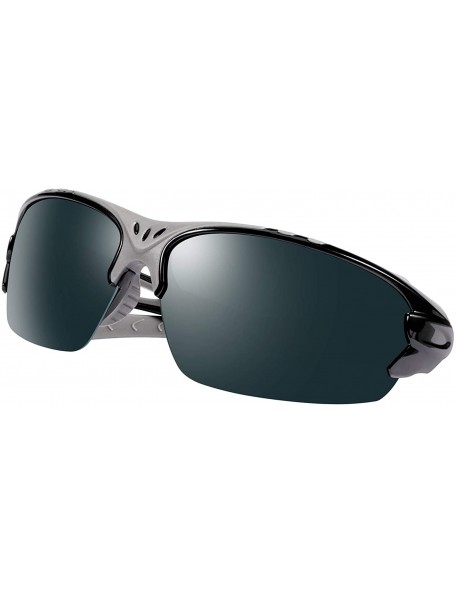 Sport Men Polarized Sports Sunglasses UV Protection Eyeglasses Cycling Driving Glasses - 5316-black - CK18YS937N9 $15.18