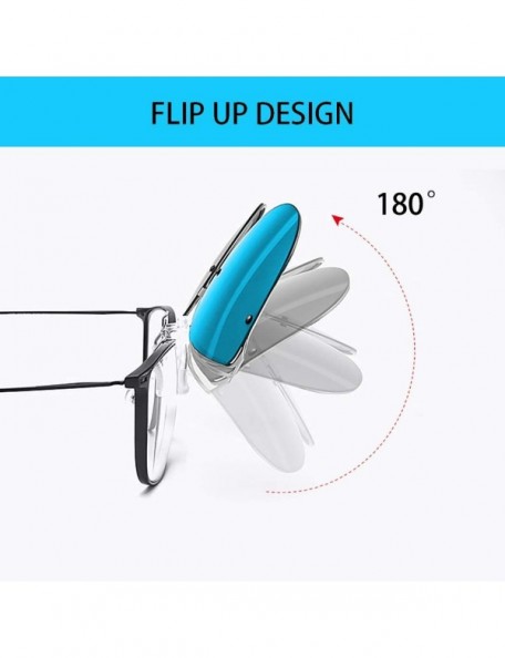 Oversized Polarized Clip-on Sunglasses Anti-Glare UV 400 Protection Cateye/Aviator Sun Glasses Clip On Prescription Glasses -...