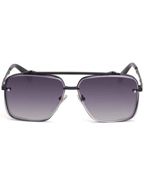 Rimless Retro Metal Sunglasses Rimless Vintage Square Sunglasses Men's Fashion 100% UV400 Protection For Outdoor - C418YENWTZ...
